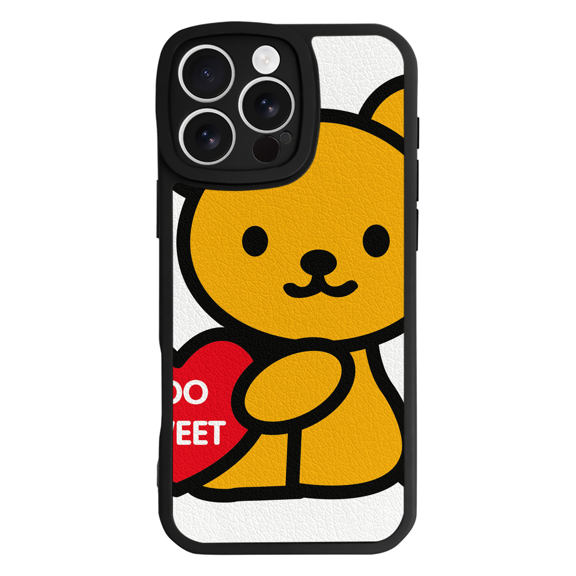 （画像用） Hello Kitty ハローキティ 【iPhone 16シリーズ対応】シリコンスマホケース（レザー調） 材質：シリコン